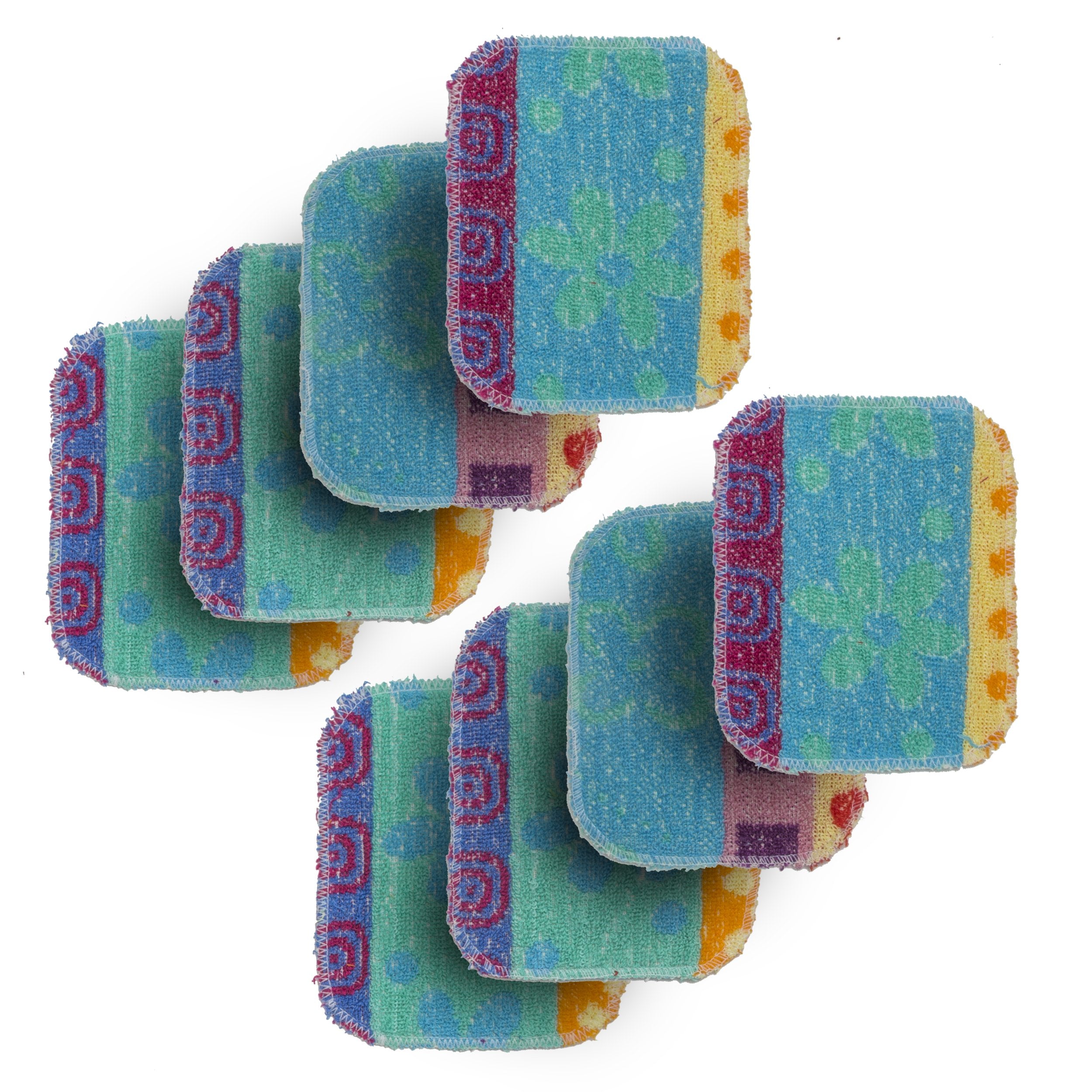 9 Pc Set Sponge Scrubber Basket Scouring Pads Scrub Clean Kitchen