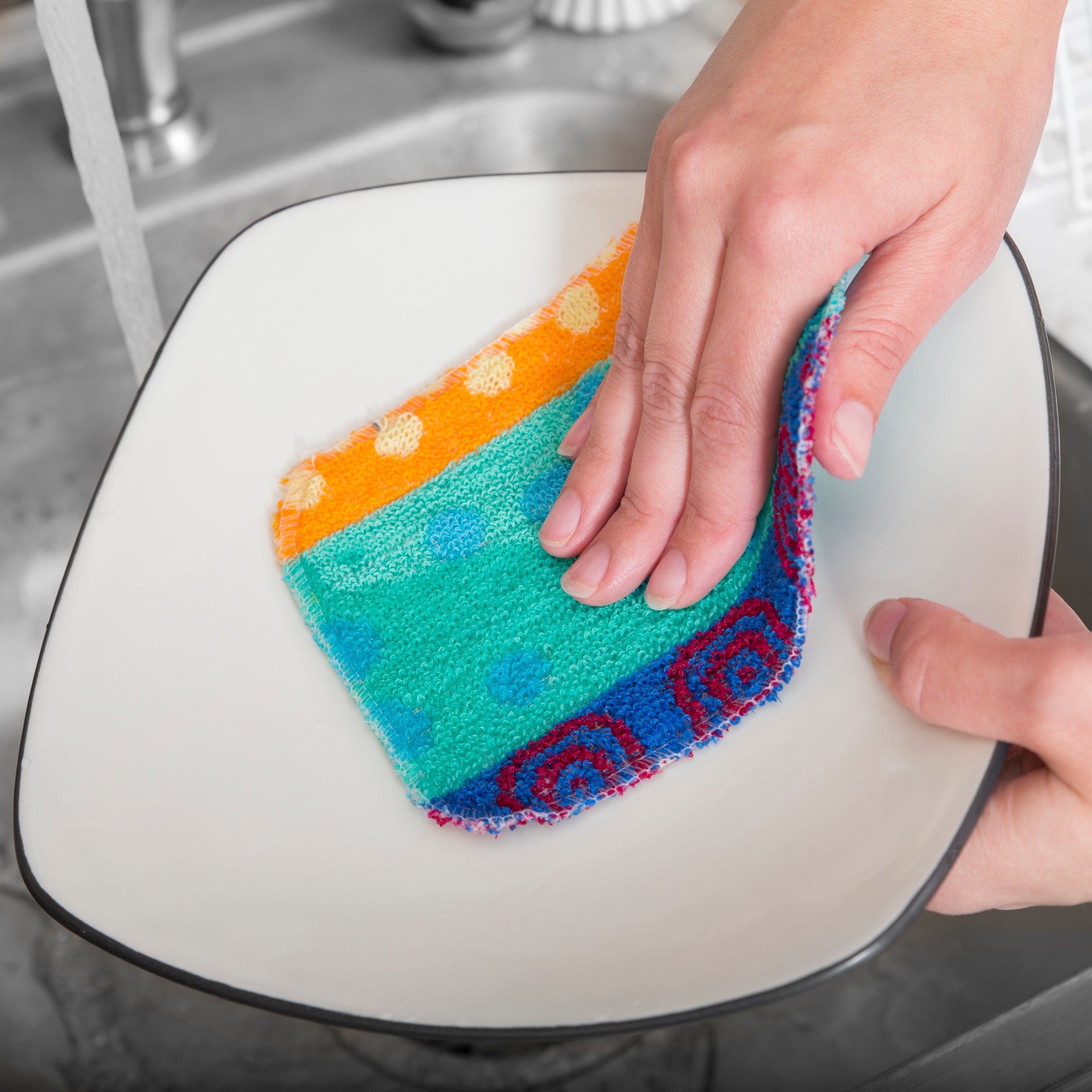 PaperlessKitchen Set Of Premium Dish Wash Scrubs – Sponge Scour Pads f 